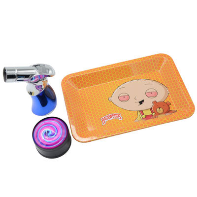 Metall 60 g quadratisches Serviertablett Kräutertabak Blättchen Indoor Kräutertablett Geschenkaufbewahrung